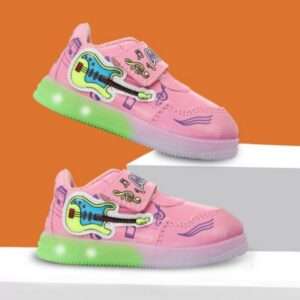 High Quality led low ankle welcro baby's sneakers