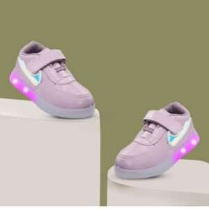 Led Transparent welcro baby's Sneakers