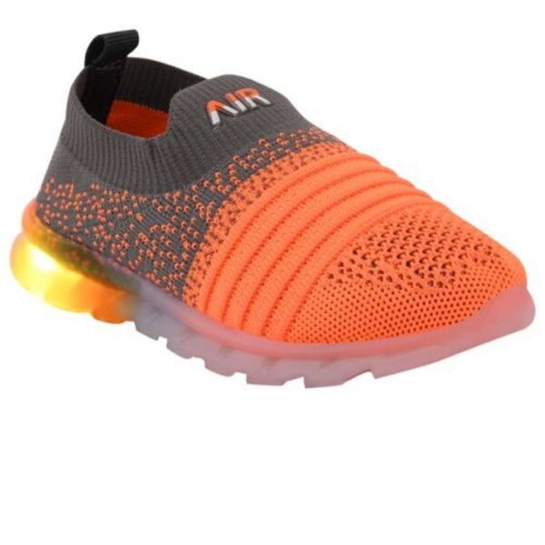 Led light shoes for kids shoes orange