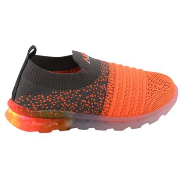 Led light shoes for kids shoes orange - Image 3