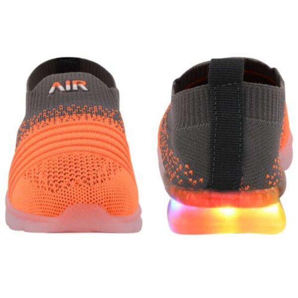 Led light shoes for kids shoes orange - Image 4