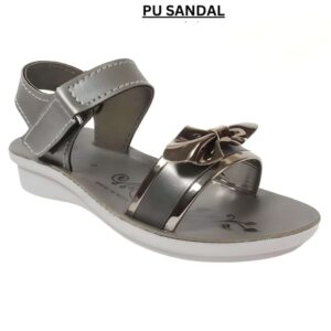 Glossy pu moulded sandal for girls kids(1.5 to 5 years)