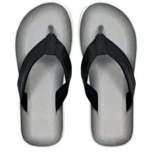 Rubber slipper for Men Grey- Black