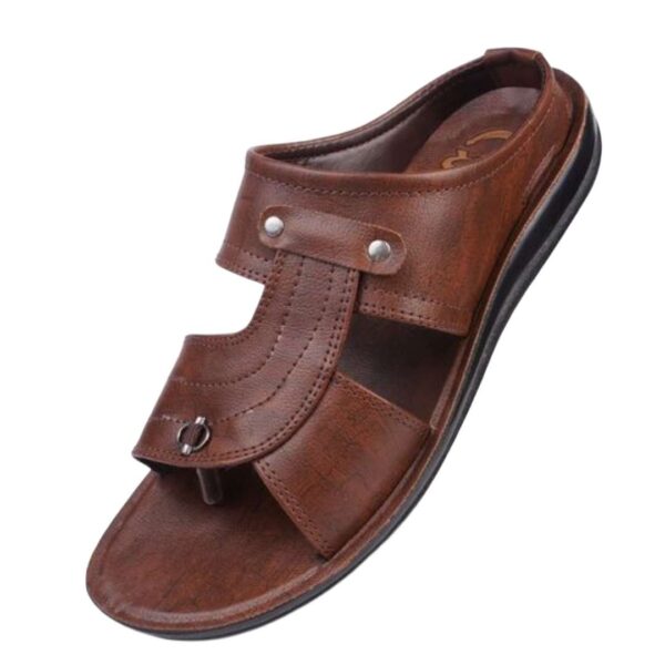 Textured Glossy pu sandal for Men