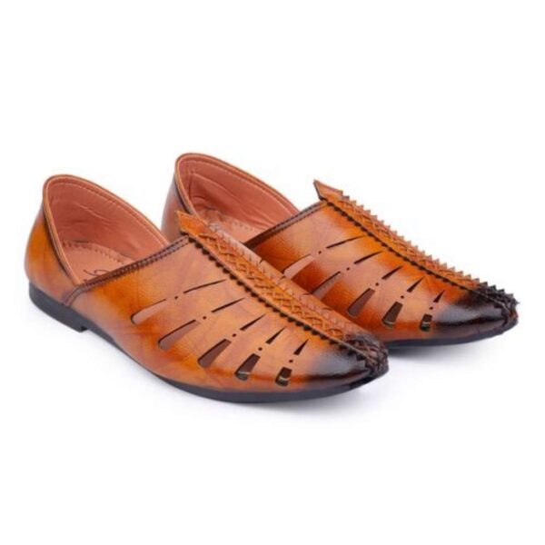 Synthetic Leather Juttis for Men - Image 9