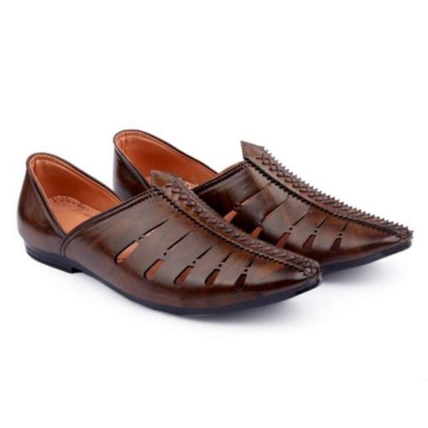 Synthetic Leather Juttis for Men - Image 10