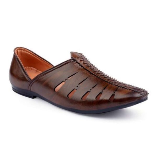 Synthetic Leather Juttis for Men - Image 12