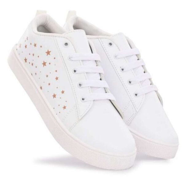 White sneakers for womens - Image 2