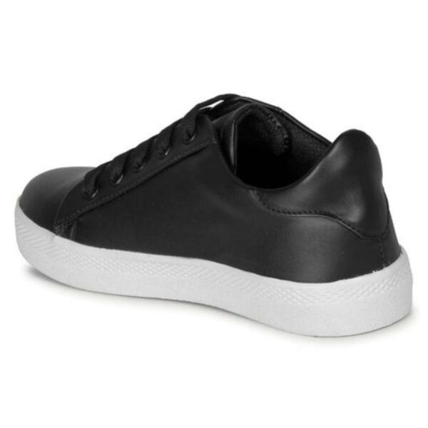 Pu Black Sneakers for womens - Image 5