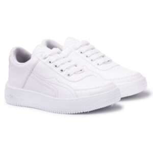 Pure white womens sneakers