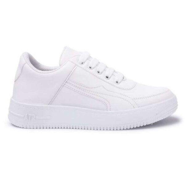 Pure white womens sneakers - Image 3