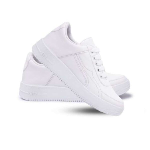 Pure white womens sneakers - Image 7