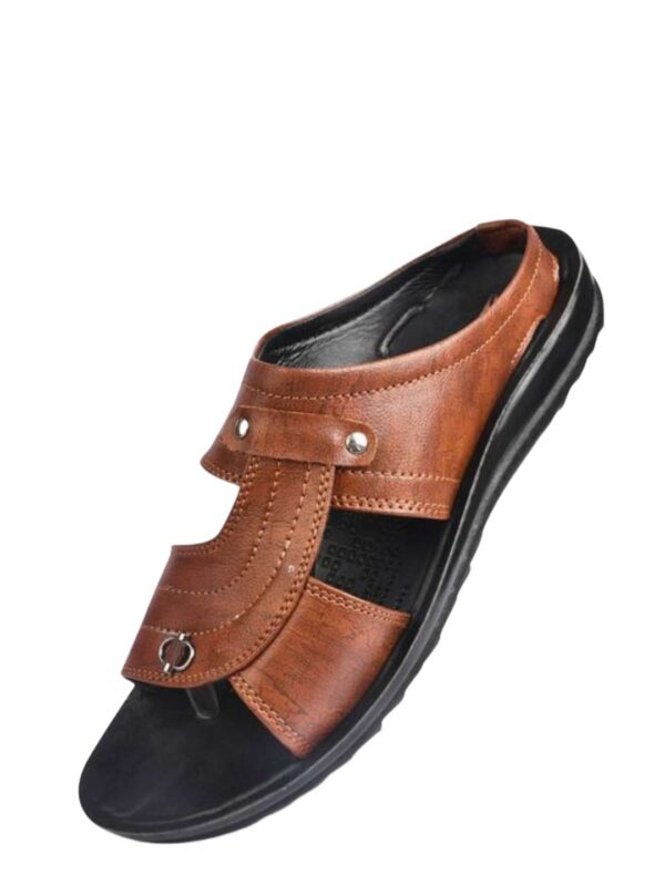 Textured Glossy pu sandal for Men - Image 3