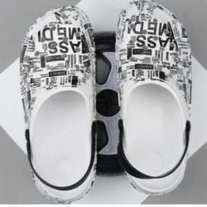 Paper Printed Men clogs