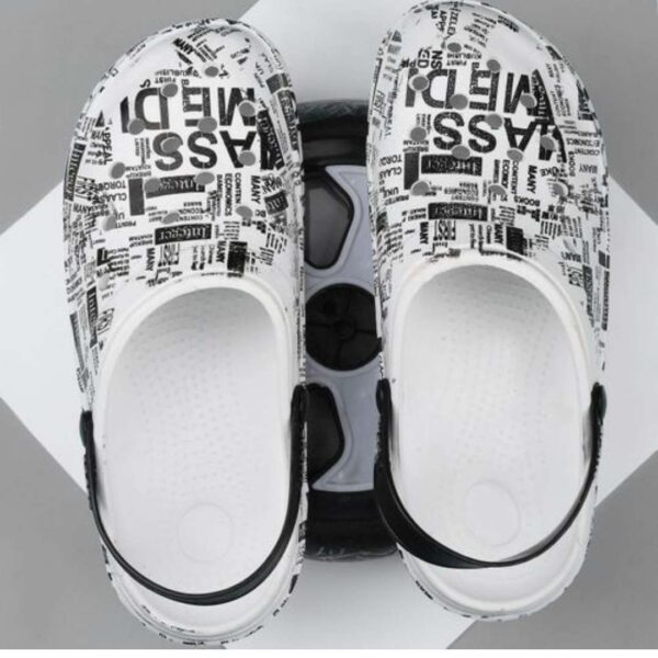 Paper Printed Men clogs