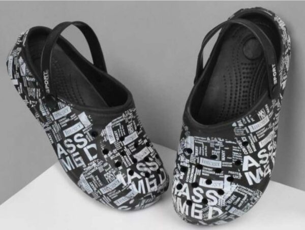 Paper Printed Men clogs - Image 5