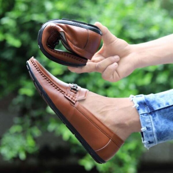 TPR softy Pure Leather men loafer - Image 10