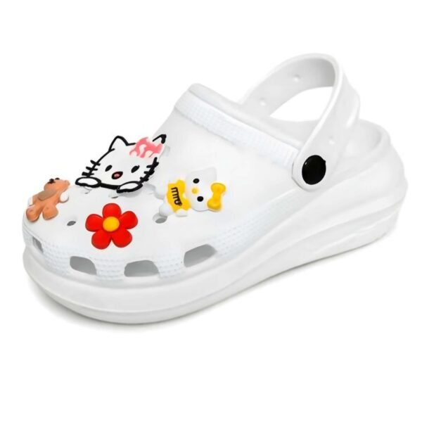 Womens heel Clogs with sticker - Image 2