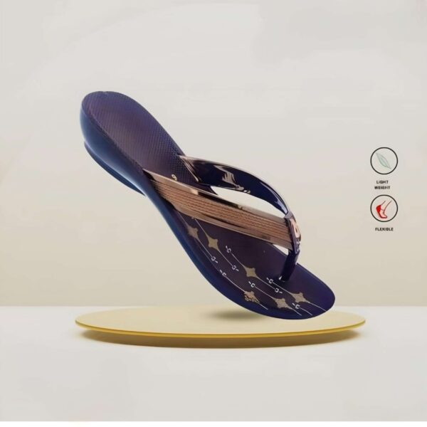 V shap glossy casual womens Sandal