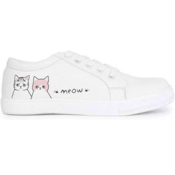 Womens white Sneakers - Image 4