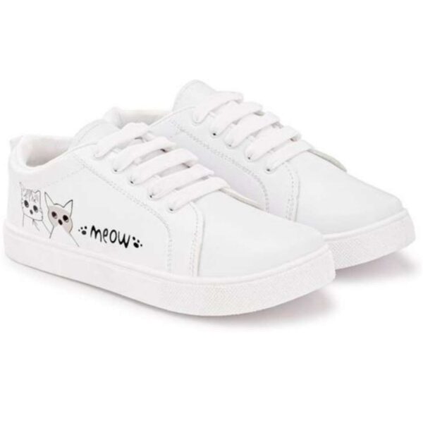 Womens white Sneakers - Image 3