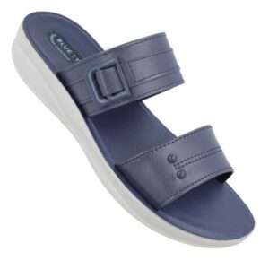Walkaroo pu womens sandal blue