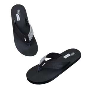 Fabrication Men's Black Slippers 1712