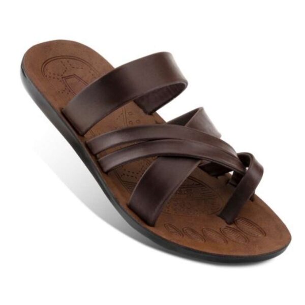 Multi-straps men's pu sandals