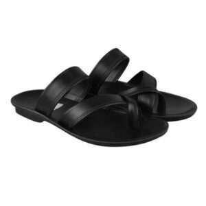 Men's Black pu Sandal