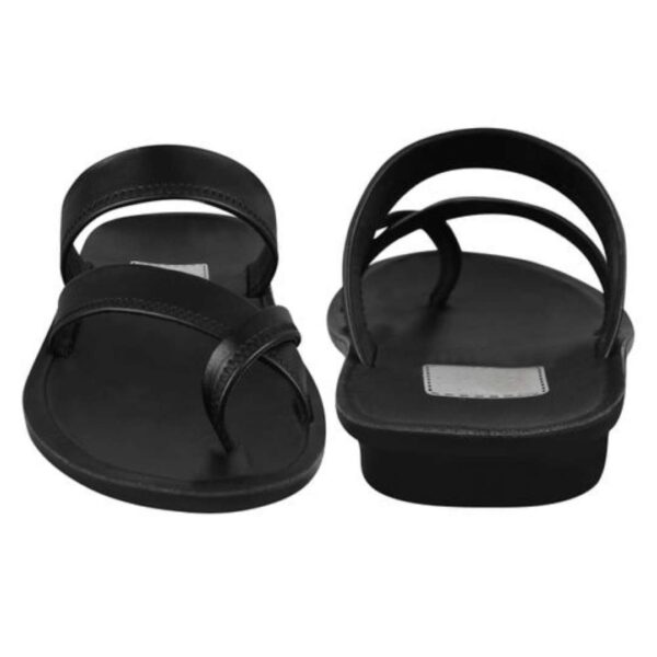 Men's Black pu Sandal - Image 4