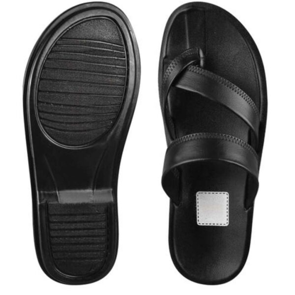 Men's Black pu Sandal - Image 5