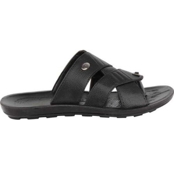 Men's black pu Sandal - Image 3