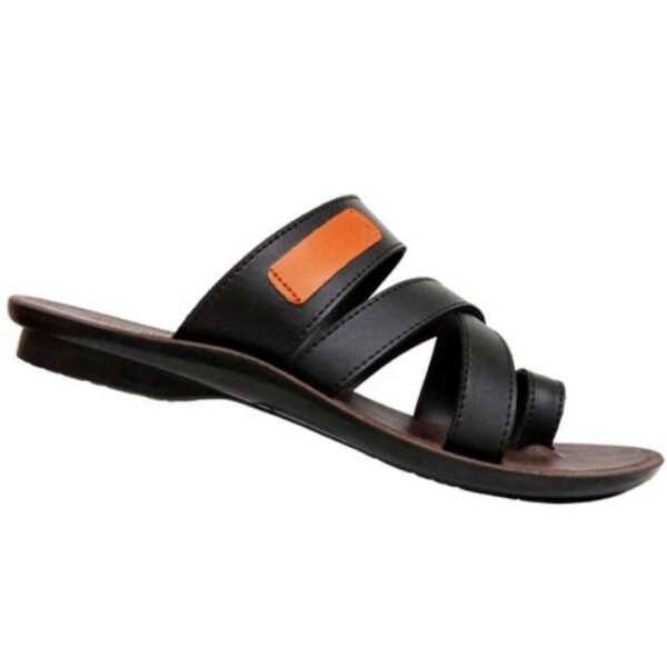 Men's Black Thumb multistraps Sandal