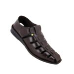 Walkaroo black sandals for men