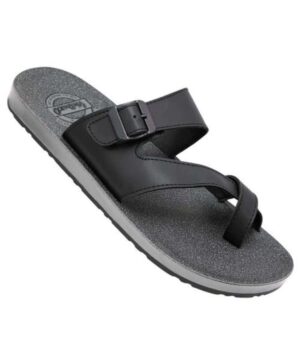Walkaroo pu sandal for men Black