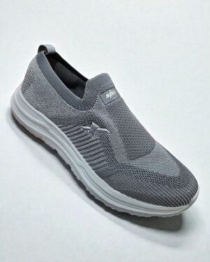 Sparx slip on knit shoes for men light grey