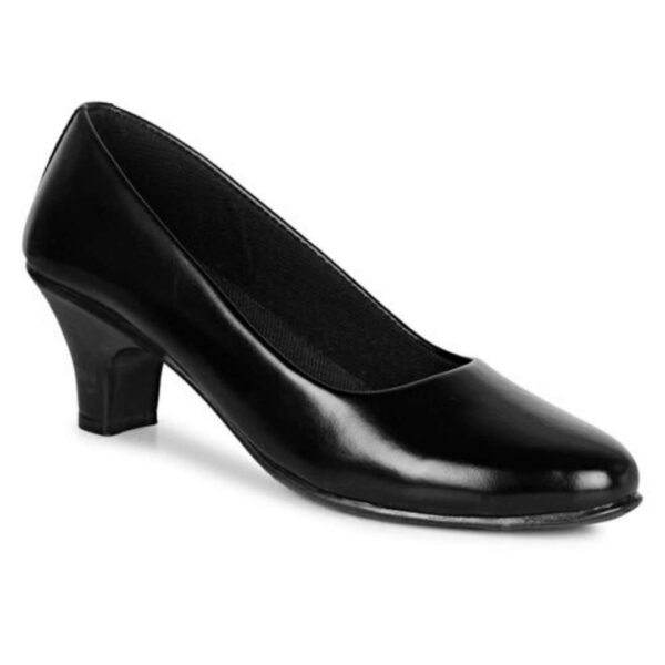 Women's Black office Block Heel Bellies