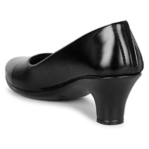 Women's Black office Block Heel Bellies - Image 6