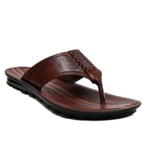 Pu slippers for men brown
