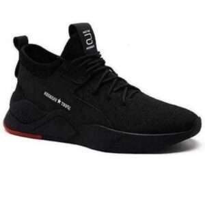 Black sports shoe for men