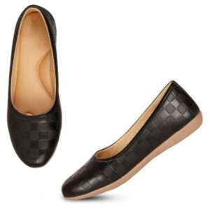 Women's Black Casual Flat bellies