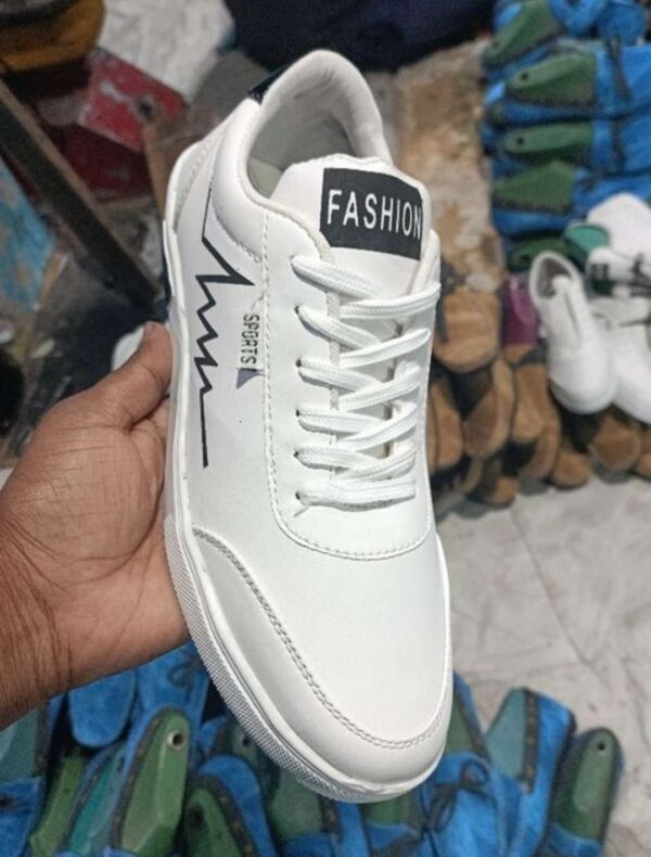 Airmax white leather Sneakers shoes - Image 3