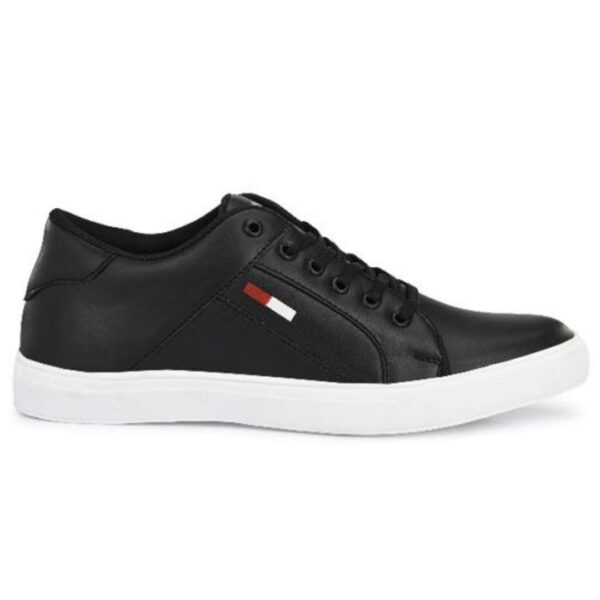 Men's pure Black Sneakers - Image 2