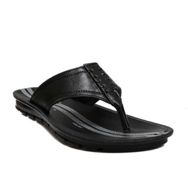 V shape pu slippers for men