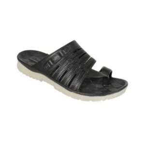 Men pvc kolhapuri sandal Black