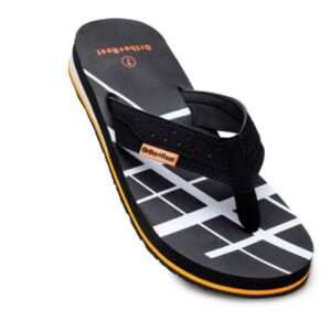 Ortho + rest printed men's slippers black