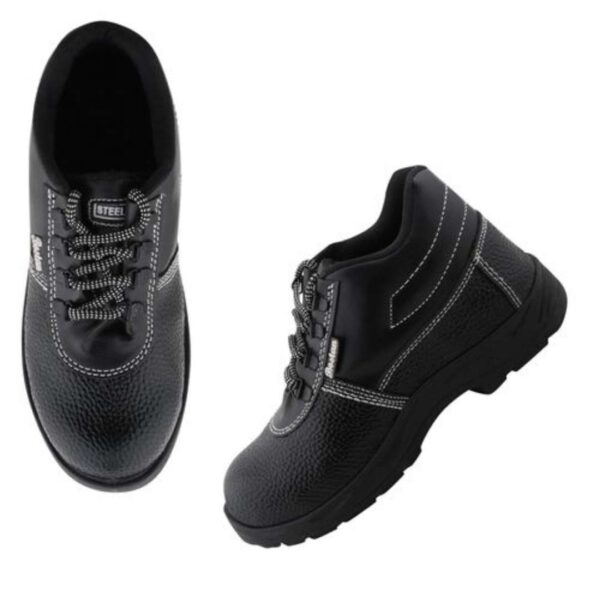 Ankle length industrial boot for men black - Image 3