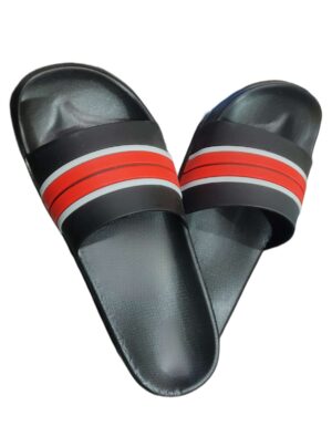 New trendy Men flip flop- Slider blk- red