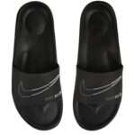 Ful black Eva Rubberized slider for men