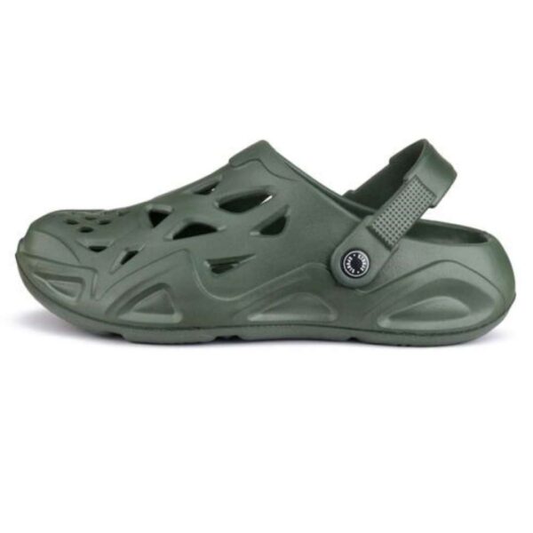 Olive Eva Rubberized trendy clogs for men - Image 3